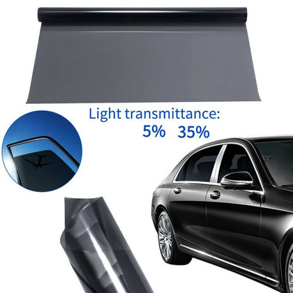 TINTING WINDOW TINT FILM SUPER DARK LIMO BLACK VAN CAR OFFICE 5% /35% 6M x 50CM
