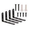 4X Heavy Duty Cast Iron Wall Mounted L Shaped Angle Shelf metal Bracket Supports