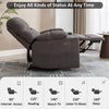 Electric Recliner Chair Sofa TV Armchair Cinema Chair with 2 Cup Holders Grau