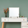 Vanity Flip-up Mirror Storage Dressing Table w/ 3 Drawers 1 Door Stool Set UK