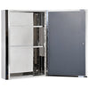 Mirror Cabinet Shelves Bathroom Storage Stainless Steel Wall Cabinet