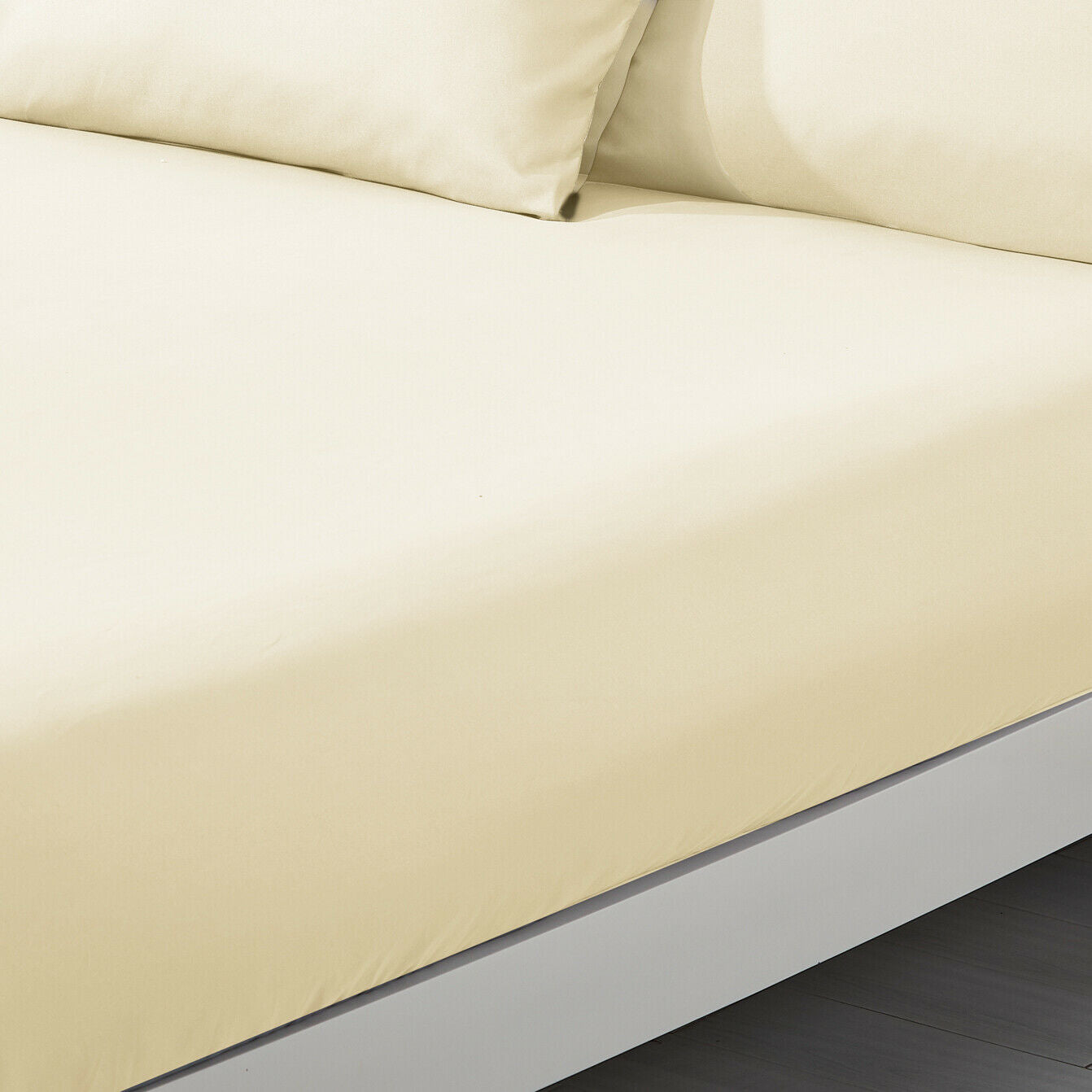 Plain Duvet Cover & Pillowcase Reversible Bedding Set or Fitted Sheet
