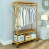 Mobile Clothes Rail Garment Dress Hanging Display Stand Shoe Rack Storage Shelf