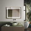 LED Bathroom Mirror With Shaver Socket Illuminated Lights Touch Sensor Demister