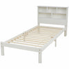 3FT White Solid Pine Wood Bed Wooden Single Size Bed Frame with Storage Drawer
