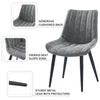 2/4/6 Dining Chairs Distressed Faux Leather Padded Seat Accent Chair Living Room