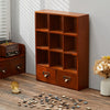 Wall Mounted Storage Cabinet Wooden Cupboard Display Shelf Desktop Organiser Box