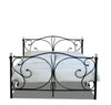 Metal Bed Frame With Crystals Black or White Bed Frame 4FT Double King Mattress