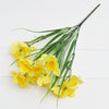 ARTIFICIAL SILK FLOWERS SMALL DAFFODIL BUNCH Wedding Home Outdoor