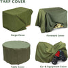 Heavy Duty Tarpaulin Waterproof Sheet Thick Army Green Tarp Ground Canvas Cover