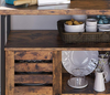 Vintage Industrial Sideboard Rustic Side Cabinet Large Storage Unit Metal Shelf