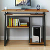 Computer Desk Study PC Writing Table Home Office Workstation Shelf Furniture UK