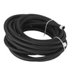 6AN 20FT Fuel Oil Gas Hose Line Pipe Stainless Steel Nylon Braided Black