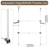 Clothes Rail Rack Garment Coat Hanging Display Stand Storage Shelf 2 Pole 2 Bar