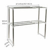 2 Tier Microwave Oven Rack Stand Shelf Holder Kitchen Tools Storage Organiser P3