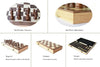 Large Chess Wooden Set Foldable Chessboard Magnetic Pieces Wood Board 40x40cm