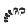200x Black 5mm-28mm Assorted Nylon P Clips Hose Clamp Kit Set Wire Cable Conduit