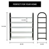 5 Tier Shoe Rack Adjustable&Stackable Organiser for 20 Pairs Shoes Waterproof UK