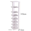 Kids Shoe Cabinet Wooden Storage 7 Tiers Hallway Door Footwear Rack Stand UK