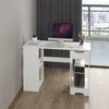 Computer Desk Office WhiteTable Workstation Study PC Furniture Drawer Bookcase H