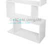 Wood Bookcase Bookshelf S Shape 6 Tier Shelves Free Shelving Storage Unit