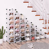 16/20/24 CUBE UNIT INTERLOCKING SHOE STORAGE ORGANIZER RACK DISPLAY STAND BOXES