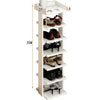 Wooden Shoe Rack 7 Tier Storage Shelf Unit Cabinet Organiser Footwear Stand Home