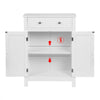 Freestanding Bathroom Cabinet Cupboard Unit with Shelf Drawers Storage MDF White