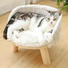 Shaggy Elevated Dog Cat Bed Fluffy Kitten Puppy Pet Cushion Raised Mattress