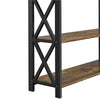 2-Tier Console Table Side Table w/ Drawer and Shelves Entryway Hallway Furniture