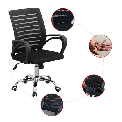 Office Mesh Chair Ergonomic Adjustable Swivel Executive High Chairs UK