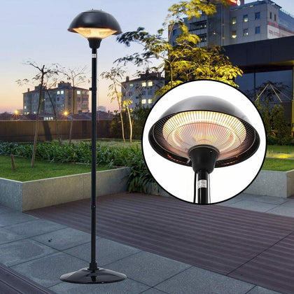 Patio Heater Free Standing Outdoor Garden 1500W Electric Mushroom Warmer