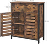 Industrial Side Cabinet Cupboard Drawer Storage Unit Metal Rustic Slim Sideboard