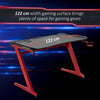 Gaming Desk with Gamepad Holder Cup Holder Headphone Hook Home Office