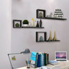 Set Of 6 Floating Wall Mounted Shelves Display Storage Shelf Home Decoration New
