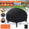97cm Waterproof Fire Pit Cover BBQ Grill Patio 420PU UV Firepit Dust Protector