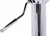 1x Bar Stool bar chairs lounge chair leather+ Metall with armrests gray white