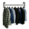 Industrial Wall Mounted Garment Rack Clothes Rail Pipe Storage Hanging Hanger