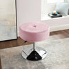 Adjustable Height Swivel Dressing Table Stool Chair Velvet Makeup Padded Bedroom