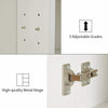 Mirror Bathroom Cabinet Wall Mounted 1 Door Storage Cupboard Shelves White 45cm
