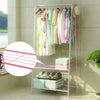 Heavy Duty Metal Clothes Storage Rack Coat Hanging Rail Shoe Stand Garment Shelf