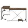 Corner L-Shape Computer Desk PC Workstation Writing Gaming Table Home Office
