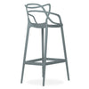MASTERS MODERN DESIGNER PLASTIC BAR STOOL CHAIR 75CM & 65CM GREY BLACK WHITE