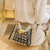 Women Transparent PVC Clear Pearl Jelly Bag Tote Casual Handbag Messenger Bag UK