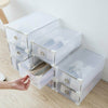 24PCS Plastic Flip Shoe Storage Box Organiser Transparent Stackable Foldable