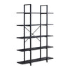 5 Tiers Bookshelf Bookcase Industrial Book shelves Display Unit Living Room Home