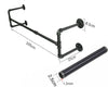 105CM Industrial Pipe Clothes Rail Shelf Clothing Rack Wall Mounted Custom UK MU