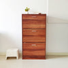 Shoe Cabinet Storage Unit Wooden Shoe Rack Stand Cupboard 2 3 Drawer Organiser