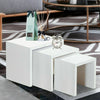 Modern Matte Nest of 3 Coffee Tables Modern Living Room Decor Sofa Side End Kits