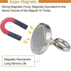 2Pack Heavy Duty Clamping Magnet Hook and Eyebolt Neodymium Strong Magnet Hooks